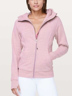 Lululemon Scuba Hoodie in Heathered Space Dye Vintage Mauve Size 6